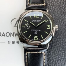 미러급 파네라이 남성용 라디오미르 PAM00754 블랙 씰 로고 45mm 오토매틱 Cal.P.6000타입 블랙 다이얼 pan5241 Ⅳ