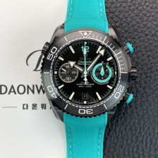 미러급 오메가 남성용 씨마스터 신제품 215.92.46.51.01.003 플래닛 오션 600m 코액시얼 마스터 크로노미터 45.5mm 크로노그래프 오토매틱 Cal.9900 타입 딥 블랙 다이얼 omg0204 Ⅳ