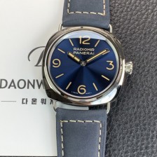 미러급 파네라이 남성용 라디오미르 PAM01383 오피치네 3데이즈 45mm 오토매틱 Cal.P.6000타입 블루 다이얼 pan5243 Ⅳ