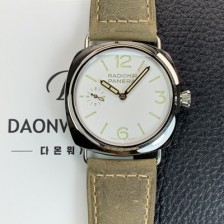 미러급 파네라이 남성용 라디오미르 PAM01383 오피치네 45mm 오토매틱 Cal.P.6000타입 화이트 다이얼 pan5244 Ⅳ