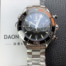 미러급 오메가 남성용 씨마스터 신제품 215.30.46.51.01.002 플래닛 오션 600m 코액시얼 마스터 크로노미터 45.5mm 크로노그래프 오토매틱 Cal.9900 타입 블랙 다이얼 omg0201 Ⅳ