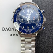 미러급 오메가 남성용 씨마스터 신제품 215.30.46.51.03.001 플래닛 오션 600m 코액시얼 마스터 크로노미터 45.5mm 크로노그래프 오토매틱 Cal.9900 타입 블루 다이얼 omg0202 Ⅳ