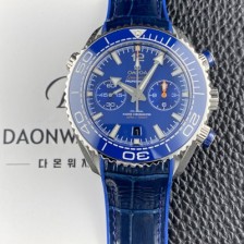 미러급 오메가 남성용 씨마스터 신제품 215.33.46.51.03.001 플래닛 오션 600m 코액시얼 마스터 크로노미터 45.5mm 크로노그래프 오토매틱 Cal.9900 타입 블루 다이얼 omg0242 Ⅳ