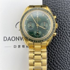 미러급 오메가 남성용 스피드마스터 프로페셔널 310.60.42.50.10.001 문워치 42mm 18K 옐우골드 수동형 Cal.3861타입 그린 다이얼 omg0266 Ⅳ