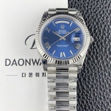 미러급 로렉스 남성용 New 데이데이트 m228239-0007 40mm 오토매틱 Cal.3255타입 블루 로만 다이얼 rol5634 Ⅳ