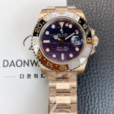 미러급 로렉스 남성용 지엠티 마스터 126715CHNR 타이거 아이언 18K 로즈골드 오토매틱 Cal.3285타입 브라운 다이얼 rol5613 Ⅳ