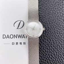 미러급 디올 여성용 라디드 사틴 25mm 다이아몬드 쿼츠 무브먼트 화이트 자게 다이얼 dio1007 Ⅳ