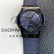 미러급 휴블렛 남성용 클래식 퓨전 511.CM.7170.RX 블랙 PVD코팅 매직 42mm 오토매틱 2892타입 블루 다이얼 hub2151 Ⅳ