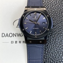 미러급 휴블렛 남성용 클래식 퓨전 511.CM.7170.RX 블랙 PVD코팅 매직 42mm 오토매틱 2892타입 블루 다이얼 hub2151 Ⅳ