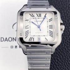 미러급 까르띠에 남성용 산토스 드 까르띠에 워치 WSSA0018 라지 39.8mm 오토매틱 9015 무브먼트 화이트 다이얼 car69388 Ⅳ