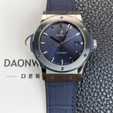 미러급 휴블렛 남성용 클래식 퓨전 511.NX.7170.LR 42mm 오토매틱 2892타입 블루 다이얼 hub2142 Ⅳ