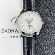 미러급 예거르쿨트르남성용 마스터 캘린더 문페이즈 39mm 오토매틱 cal.866타입 화이트 다이얼 jag0429 Ⅳ