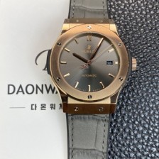 미러급 휴블렛 남성용 클래식 퓨전 511.OX.7081.LR 18K 로즈골드 42mm 오토매틱 2892타입 그레이 다이얼 hub2144 Ⅳ