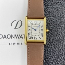 미러급 까르띠에 남성용 2025신상! 탱크 루이스 18K 옐우골드 38.1mm 오토매틱 무브먼트 화이트 다이얼 car69383 Ⅳ