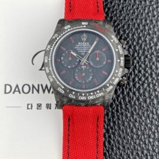 미러급 로렉스남성용 데이토나 DIW 포지드카본 커스텀 40미리 크로노그래프 오토매틱 Cal.4130 무브먼트 블랙 다이얼 rol5643 Ⅳ