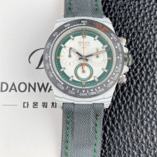미러급 로렉스남성용 데이토나 DIW 포지드카본 커스텀 40미리 크로노그래프 오토매틱 Cal.4130 무브먼트 그린 화이트 다이얼 rol5654 Ⅳ