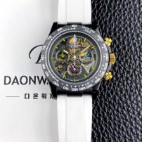 미러급 로렉스남성용 하이엔드 데이토나 카본 베젤 40mm 크로노그래프 오토매틱 Cal.4130 무브먼트 스켈레톤 다이얼 rol5664 Ⅳ