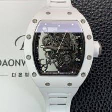 미러급 리차드밀레 남성용 RM055 부바왓슨 세라믹 50mm 기계식 수동형 무브먼트 스켈레톤 다이얼 ric0324 Ⅳ