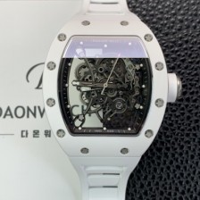 미러급 리차드밀레 남성용 RM055 부바왓슨 세라믹 50mm 기계식 수동형 무브먼트 스켈레톤 다이얼 ric0324 Ⅳ