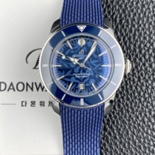 미러급 브라이틀링 남성용 슈퍼오션 해리티지 42mm 세라믹 베젤 오토매틱 B31타입 블루 다이얼 bre6076 Ⅳ
