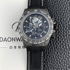 미러급 로렉스남성용 데이토나 DIW 포지드카본 커스텀 40미리 크로노그래프 오토매틱 Cal.4130 무브먼트 블랙 다이얼 rol5645 Ⅳ
