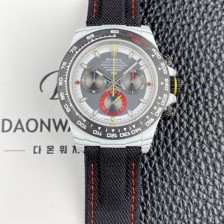 미러급 로렉스남성용 데이토나 DIW 포지드카본 커스텀 40미리 크로노그래프 오토매틱 Cal.4130 무브먼트 그레이 다이얼 rol5656 Ⅳ
