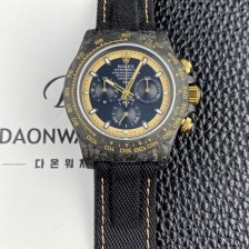 미러급 로렉스남성용 데이토나 DIW 포지드카본 커스텀 40미리 크로노그래프 오토매틱 Cal.4130 무브먼트 블랙 다이얼 rol5647 Ⅳ