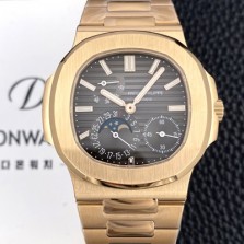 미러급 파텍필립 남성용 하이엔드 노틸러스 5712/1R-001 문페이즈 오토매틱 Cal.240 PS 타입 40mm 메탈줄 브라운 다이얼 pat2283 Ⅳ