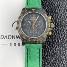 미러급 로렉스남성용 데이토나 DIW 포지드카본 커스텀 40미리 크로노그래프 오토매틱 Cal.4130 무브먼트 블랙 다이얼 rol5642 Ⅳ