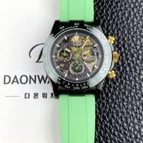 미러급 로렉스남성용 하이엔드 데이토나 세라믹 베젤 40mm 크로노그래프 오토매틱 Cal.4130 무브먼트 스켈레톤 다이얼 rol5662 Ⅳ