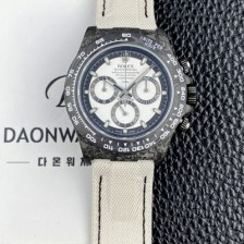 미러급 로렉스남성용 데이토나 DIW 포지드카본 커스텀 40미리 크로노그래프 오토매틱 Cal.4130 무브먼트 화이트 다이얼 rol5652 Ⅳ